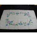 TRAY CLOTH VINTAGE COTTON HAND PAINTED