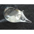 PAPER WEIGHT GLASS MOUSE