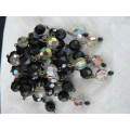 CLUSTER BROOCH BLING AND BLACK