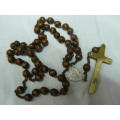 ROSARY WITH WOODEN BEADS