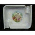 BAVARIA HAND DECORATED ASHTRAY WITH MOTHER OF PEARL EFFECT