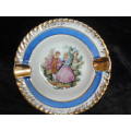 LIMOGES TYPE 12 CM ASHTRAY WITH GOLD