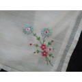 2 FINE VINTAGE COTTON EMBROIDERED HANKIES