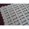 VINTAGE HAND CROCHETED COTTON TRAY CLOTH