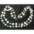 REAL FRESH WATER PEARLS DOUBLE STRAND NECKLAE48CM LONG