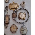 Lot 16. Lot of ladies watches for spares or repairs