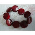 FASHION NECKLACE WITH STONE BEADS AND STRETCH BANGLE