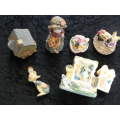 COLLECTION OF X 6 RESIN ORNAMENTS cute for fairy garden