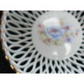 MOST STUNNING PORCELAIN DISH WITH GOLD RIM