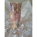 Stunning Courtware England hand painted scalloped vase