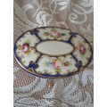 Stunning fine porcelain Noritake hand painted with cobalt blue and gold trinket