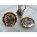 LIMOGESX 2 PLATES AND A JUG MINIATURES FROM FRANCE