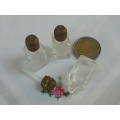 GLASS BOTTES REFILLABLE MINIATURE