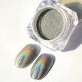 Hologram Silver Nail Art Powder Pigment Nail Glitter Dust Manicure Decoration