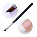 Acrylic French Nail Brush UV Gel Painting Brush Black Handle Manicure Pen Tool