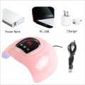 54W Pink UV&LED Lamp USB Cable