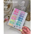 Vendeeni Reflective Glitter Sparkling Diamond Gel Polish 15ml 15 Colors/Set - F10 with free color