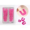 Pink Molds Palisade clips G Curve Shape Spill-proof Finger Cover Sticker Nail Polish Varnish Holder