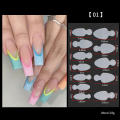 Reusable French Silicon Sticker Nail Dual Form 12pcs NUM 1