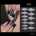 Reusable French Silicon Sticker Nail Dual Form 12pcs NUM 2