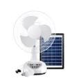 GD Times Rechargeable Solar Fan with LED Lights