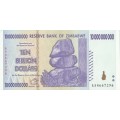 ZIMBABWE  10  BILLION   DOLLARS   NOTE       AA4667296
