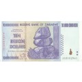 ZIMBABWE  10  BILLION   DOLLARS   NOTE       AA5102961