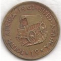 1961    1    CENT    COIN     SOUTH AFRICA           SUN7573