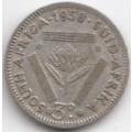 1958  Threepence Coin   SILVER                SUN10302