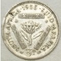 1955  Threepence Coin   SILVER                SUN10546