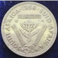 1958  Threepence Coin   SILVER                SUN10595