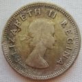 1955  Threepence Coin   SILVER                SUN10644