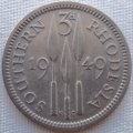 1949  -   3 Pence - George VI     Southern Rhodesia    SUN10935