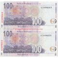 WOW    ***  GILL MARCUS  R100  NOTES IN SEQUENCE  ***         SET083