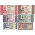 ***  SET OF SIX  NOTES FOR 1 BID    ***        SET080*