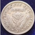 1955  Threepence Coin   SILVER                SUN11605*