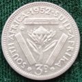 1952   THREEPENCE COIN SILVER   SA                SUN12056*
