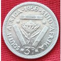 1956  Threepence Coin   SILVER                SUN12288*