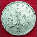 1997 -   FIVE Pence Coin      United Kingdom         SUN12397*