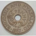 1957  1 Penny     Rhodesia and Nyasaland          SUN12495*