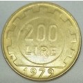 1979  200 Lire     Italy         SUN12504*