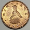 1991  1 Cents     Zimbabwe          SUN12540*