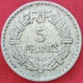 1945  5 Francs  Coin      France          SUN12707*