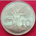 1980  10 Cents     Zimbabwe          SUN12718*