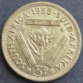 1955  Threepence Coin   SILVER                SUN12840*