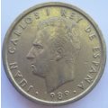 1989   100 Pesetas - Juan Carlos I   Coin       Spain         SUN12903*