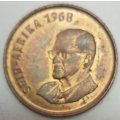 1968   1c   COIN   (Afrikaans)       SUN12930*