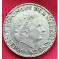 1954  1 Gulden - Juliana   Silver (.720)      Netherlands          SUN12936*