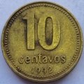 1992   10 CENTAVOS COIN      Argentina          SUN13057*
