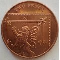 2008  -    Two Pence Coin      United Kingdom         SUN13153*